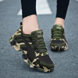 Camouflage mode baskets femmes chaussures décontractées respirantes hommes armée vert formateurs grande taille 35-44 amoureux chaussures - Publicité