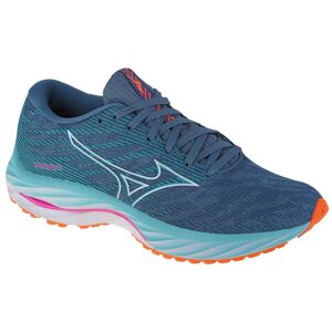 Mizuno Wave Rider 26, Chaussures de course bleues pour femmes - Publicité