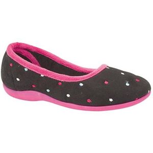 Sleepers Womens/Ladies Isla Dotted Ballerina Memory Foam Slippers - Publicité