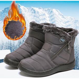 Haute qualité hiver chaussures femme imperméables femmes bottes chaussures d hiver femmes mode en peluche bottes de neige bottines chaudes - Publicité