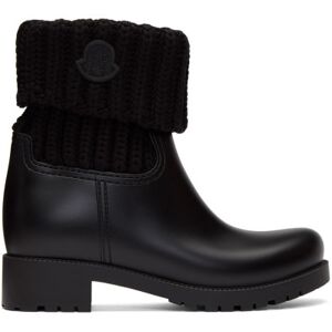 Moncler Bottes Ginette noires en maille - IT 36 - Publicité