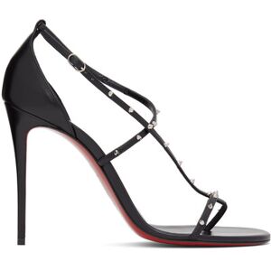 Christian Louboutin Sandales à talon haut Riojana 100 noir et rouge à clous - IT 40.5 - Publicité