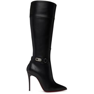 Christian Louboutin Bottes Kate 100 noires à verrou - IT 38.5 - Publicité