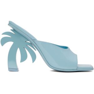 Palm Angels Mules à talon sculptural bleues - IT 35 - Publicité