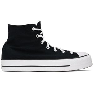 Converse Baskets Chuck Taylor All Star noires à plateforme - US 11.5 - Publicité