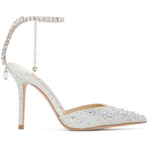 Jimmy Choo Escarpins Saeda 100 blancs - IT 39 - Publicité