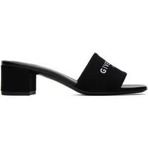 Givenchy Sandales à talon bottier noires à logo 4G - IT 39 - Publicité