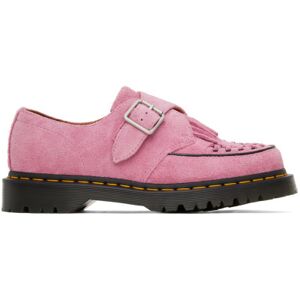 Dr. Martens Chaussures à boucle Ramsey roses en suède à patte mexicaine - UK 11 - Publicité