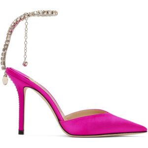 Jimmy Choo Escarpins Saeda 100 roses - IT 34.5 - Publicité