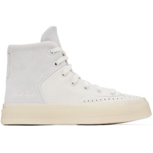 Converse Baskets Chuck 70 Marquis blanc et gris en cuir - US 8.5 - Publicité