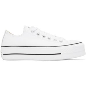 Converse Baskets Chuck Taylor All Star blanches à plateforme - US 11.5 - Publicité