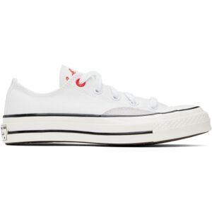 Converse Baskets Chuck 70 OX blanches - US 5 - Publicité