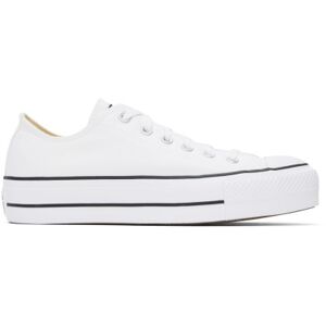 Converse Baskets basses Chuck Taylor All Star blanches à plateforme - US 5.5 - Publicité