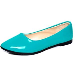 seiveini Chaussures Plates pour Femmes Ballerines Plates Chaussures de Travail Confortable Slip-on Plat Ballerine à Bout Pointu pour Femme Affaires Mariage Décontractée Ballet Flats B Bleu 41 EU - Publicité