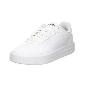 Adidas Femme Court Platform Shoes Plain Sneaker, Blanc/Noir (Ftwbla Ftwbla Negbás), 38 EU - Publicité
