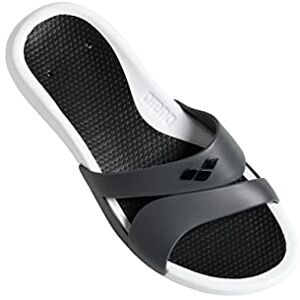 arena Sandalias Pool Nina Black, Tongues Femme, Multicolore (White Dark Grey), 39 EU - Publicité