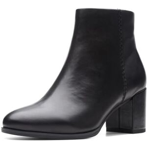 Clarks Femme Freva55 Zip Bottine Chukka, Cuir Noir, 35.5 EU - Publicité