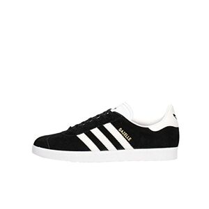 Adidas Homme Gazelle Baskets, Core Black/White/Gold Metallic, Fraction_44_and_2_Thirds EU - Publicité