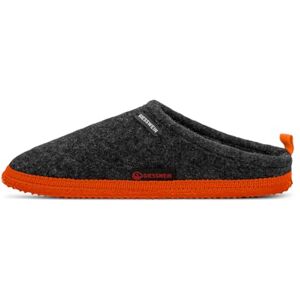 Giesswein Woolpops anthracite/orange néon 42 Pantoufles pour femmes et hommes, Chaussons en feutre unisexes, Mules avec semelle antidérapante en caoutchouc naturel - Publicité