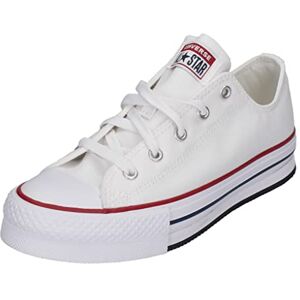 Converse Chuck Taylor All Star EVA Lift Canvas Platform Sneaker, White/Garnet/Navy, 33 EU - Publicité