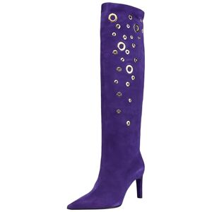 Pinko Femme Lehar Bottes en Daim + Motif OCC Tendance, W88 Violet Prisme, 35 EU - Publicité