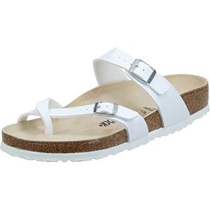 Birkenstock Mayari Sandales pour femmes Blanc blanc, 38 EU - Publicité