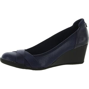 Anne Klein Femme Talon compensé Timeout Escarpins, Bleu Marine, 38.5 EU - Publicité