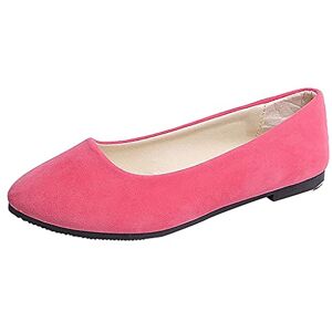 SIGOYI Ballerines plates confortables à enfiler pour femme Couleur unie, rose, 38.5 EU - Publicité