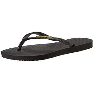 Havaianas Femme Hav. Slim Logo Metallic Tongs, Or Noir, 33/34 EU - Publicité