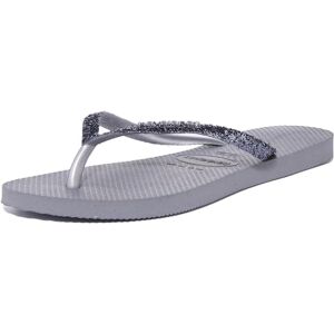 Havaianas Tongs Slim Hardware pour femme, B (M) US, gris acier, 38 EU - Publicité