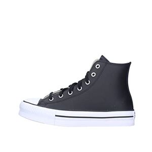 Converse Chuck Taylor All Star EVA Lift Platform Leather Sneaker, Black/Natural Ivory/White, 37 EU - Publicité
