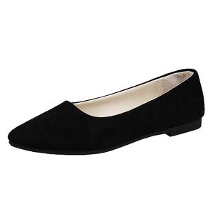 ticticlily Chaussures Plates pour Femmes Ballerines Femme Confortable Slip-Ons Plat A Noir 35 EU - Publicité