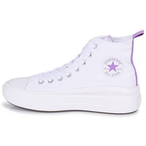 Converse Chuck Taylor All Star Move Platform Sneaker, White/Pixel Purple/White, 38 EU - Publicité