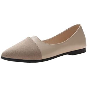 Dasongff Ballerines Femmes Confortable Pied Large Sangle Croisée Élastique Ballerine Bout Rond Enfiler Chaussures Plates Femme Sandales Couleur Unie Adolescente Fille Slip-on Chaussures Bateau - Publicité