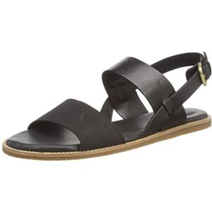 Clarks Femme Karsea Strap Sandales, Noir combiné, 35.5 EU - Publicité