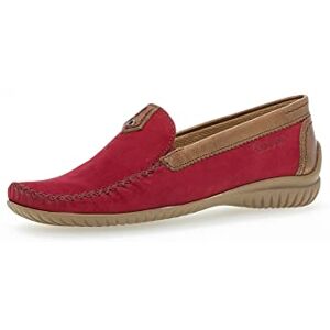 Gabor Mocassins pour femme, chaussures basses, largeur supplémentaire modérée (G), Rouge Rubis New Whiksy 48, 37 EU - Publicité