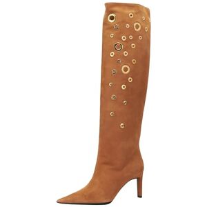 Pinko Femme Lehar Bottes en Daim + Motif OCC Tendance, L57 Marron, 35 EU - Publicité