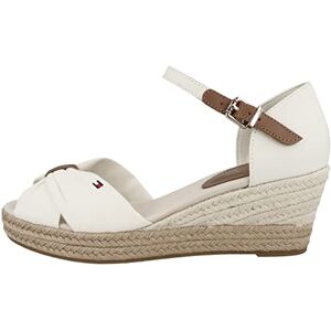 Tommy Hilfiger Chaussures Femme Semelles Compensées Espadrilles Talon Compensé, Blanc (Ivory), 37 EU - Publicité