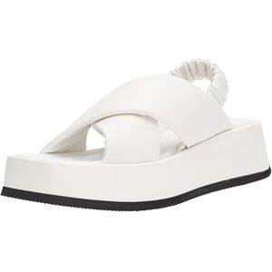 Pollini Femme Sa16156i1gtq0100 Sandale Plate, Blanc, 36 EU - Publicité