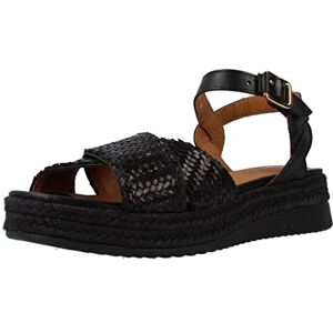 Geox Femme D Eolie Espadrilles Wedge Sandal, Noir, 37.5 EU - Publicité