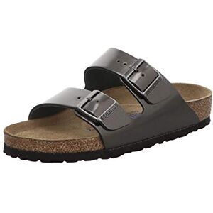 Birkenstock Arizona Sfb, Sandales mixte adulte, Gris (Metallic Anthracite), 42 EU - Publicité