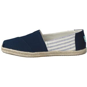 TOMS Femme Alpargata Rope Mocassin plat, Rayures Bleu Marine, 37 EU - Publicité