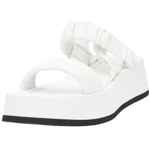 Pollini Femme Sa16146i1gtq0100 Sandale Plate, Blanc, 36 EU - Publicité