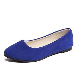 seiveini Chaussures Plates pour Femmes Ballerines Plates Chaussures de Travail Confortable Slip-on Plat Ballerine à Bout Pointu pour Femme Affaires Mariage Décontractée Ballet Flats A Bleu Foncé 40 EU - Publicité