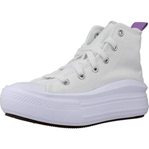 Converse Chuck Taylor All Star Move Platform Sneaker, White Pixel Purple, 28 EU - Publicité