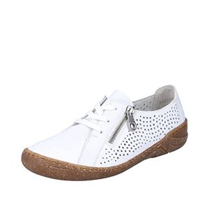 Rieker Femme 54515 Chaussures Basses à Lacets, Blanc, 36 EU - Publicité