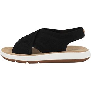 Clarks Femme Jemsa Dash Sandale, Tricot Noir, 39.5 EU - Publicité