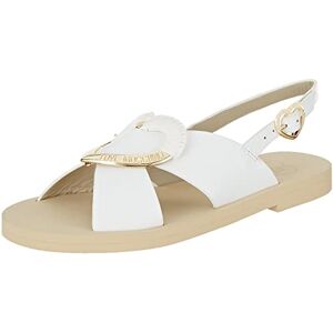 Love Moschino Femme JA16452G0GIA0 Sandale, Blanc, 35 EU - Publicité