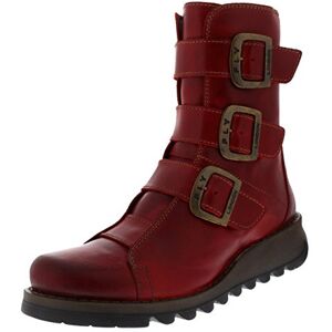 Fly London Femme Scop110fly Bottes Motardes, Rouge (Red 004), 41 EU - Publicité