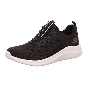 Skechers Women's Ultra Flex 2.0-LITE-Groove Trainers, Black (Black Mesh/Rose Gold & White Trim BKW), 6 (39 EU) - Publicité